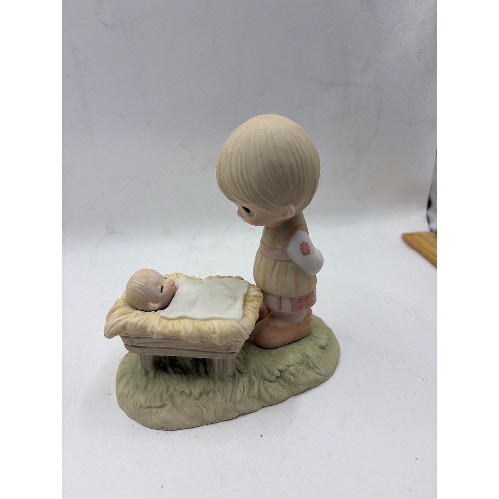 Precious Moments Come Let Us Adore Him Figurine Vintage Holiday 1978 Enesco